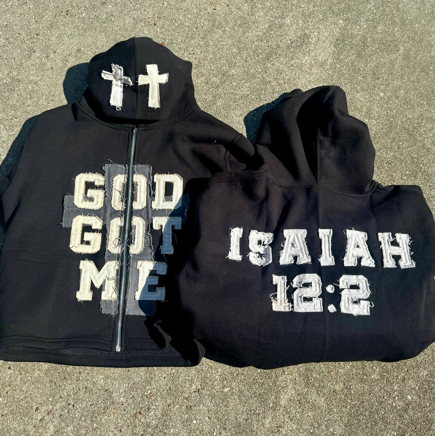 Cropped God Got Me Hoodie