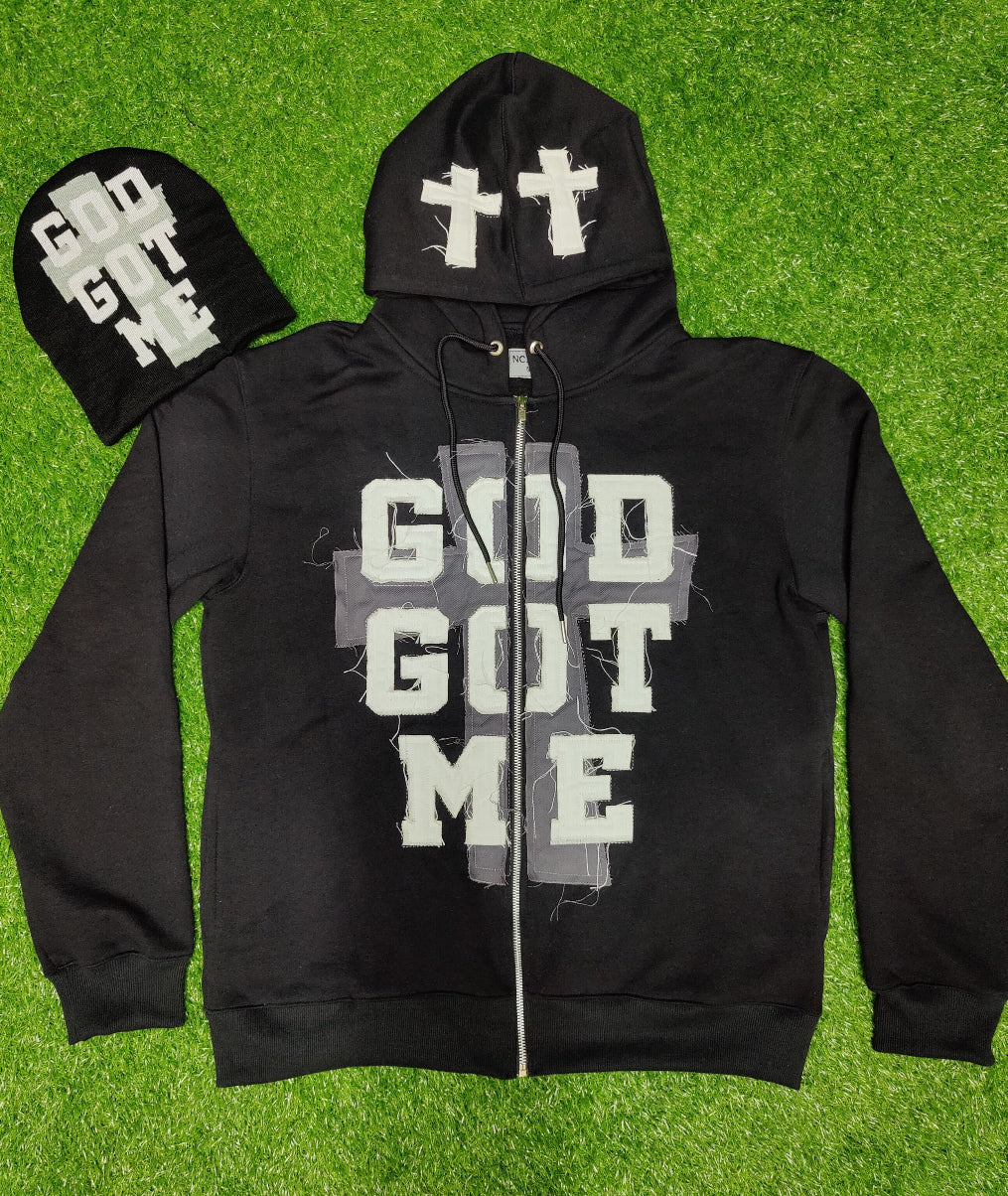 Full size God Got Me Hoodie (Please allow 2-3 Days for Processing and Shipping)
