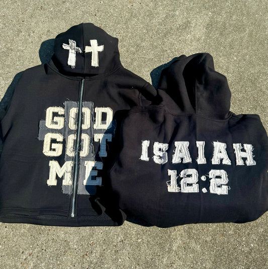 Cropped God Got Me Hoodie
